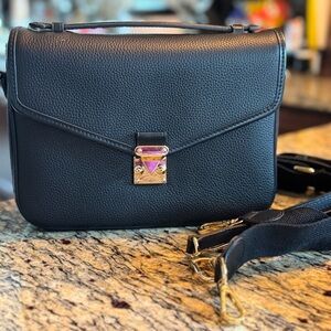 Dress Up Your Purse DUYP- Paris 15 Satchel Crossbody bag - Black